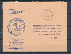 1969 Env. Cachet 83-TOULON-MONTCALM-MARINE-VAR Superbe X2773