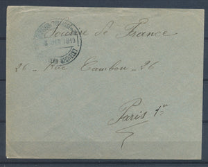 1919 Enveloppe Obl spéciale CROISEUR CUIRASSE JULES MICHELET X2777