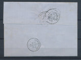 1869 Lettre N°29 Obl PCduGC211 Aubusson + BM AHUN les MINES CREUSE(22) X2808