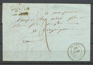 1841 Lettre Cursive 78 Cogolin + CAD T14 LE LUC VAR(78) TB. X2838