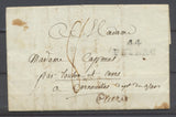1812 Lettre Marque DEB.DE TOULON VAR(78) de 44 PEYRAC Superbe X2856