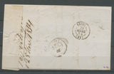 1854 Lettre Cursive 82 Le Val-d'Ajol 24mm + FOUGEROLLES-S-SAONE VOSGES(82) X2879