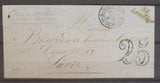 1852 Lettre cursive 51 Landivy + T15 St HILAIRE-DU-HARCOUET MAYENNE(51) X2882