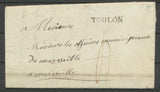 1791 Lettre Marque TOULON LENAIN N°11 VAR(78) TB. X2896