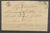 1836 SEINE INFre Lettre CAD T12 FECAMP + Boite Rurale H FOUGUEUSEMARE X2950