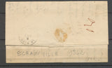 1842 SEINE INFre Lettre CAD GODERVILLE Boîte Rurale S ECRANVILLE + 1d rge X2952