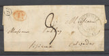 1840 SEINE INFre Lettre CAD GODERVILLE Boîte Rurale S ECRANVILLE + 1d rge X2956