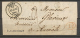 1846 SEINE INFre Lettre CAD T14 BUCHY + Boîte Rurale B BOISSAY + 1D rouge X2964
