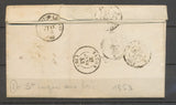 1853 SEINE INFre Lettre CAD T15 FOUCARMONT + BR I St LEGER AUX BOIS TB. X2965