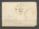 1843 SEINE INFre Lettre CAD T15 FOUCARMONT + Boite rurale D AUBERMESNIL X2973