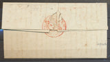 1817 Toulon lettre en Franchise MINISTERE DE LA POLICE GENERALE Rouge X3219