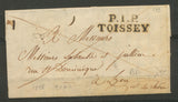 1826 Lettre Marque P1P TOISSEY 32*11mm AIN Superbe X3268