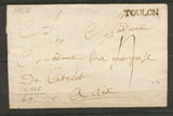 1766 Lettre Marque TOULON Lenain N°9 VAR(78) Ind. 15. Superbe X3273