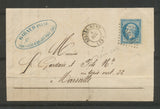 1866 Lettre N°22 Obl GC3426 CAD SOLLIES-PONT Sans Année VAR(78) Superbe X3279