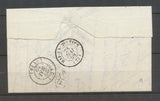 1859 Lettre T30 CAD T22 perlé CROUY-S-OURCQ + BR A Coulombs SEINE ET MARNE X3335