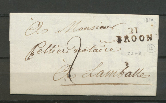 1810 Lettre Marque 21 BROON COTES DU NORD Superbe. X3430