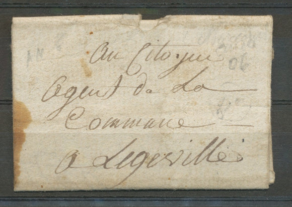 Lettre de Mirecourt du 28 Brumaire AN 6 pour Legeville. Texte ++ VOSGES X3434
