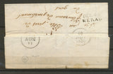 1830 Lettre Marque déboursé DEB.45 NERAC LOT ET GARONNE Rare ind. 20 X3435
