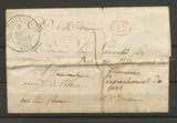 1830 Lettre Marque déboursé DEB.45 NERAC LOT ET GARONNE Rare ind. 20 X3435