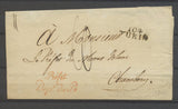 1808 Lettre Dpt Conquis 104 Turin + Marque Rouge Préfet Dépt du Pô X3441