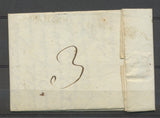 1808 Lettre marque N°21/PtPAYE/TREGUIER 48*9mm COTES DU NORD X3442