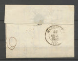 1843 Lettre Cursive 78 Callas 22m + CAD T13 Draguignan (78) VAR Sup X3502