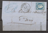 1876 Lettre N°60 Obl par le CAD Type 17 DARNEY VOSGES (82) X3556