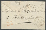 1843 Lettre CAD T12 St FULGENT + PP rouge Superbe VENDEE(79) X3665
