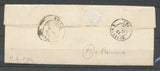 1849 Lettre CAD T13 TREVOUX + BR M : Parcieux AIN(1) Superbe X3692