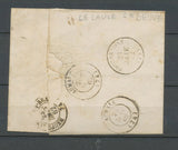 1862 Lettre CAD T15 FOURCAMONT + BR M : LE CAULE SEINE INFre (74) TB X3693
