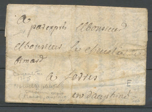 1756 vieille Lettre de Carpentras par exprès TB. X3698