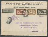 1934 Enveloppe de Saïgon par avion pour Paris. Ayant voyagé. X3712