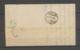 1871 conv. Station pour la Suisse, Cst Pont-d'Ain/MAC.G, PD rouge,TB/SUP X3867