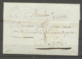 1774 Lettre Marque recto PAROO (à l'infini), N°15,  SEINE ET PARIS X3901