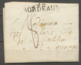 1819 Lettre 21 Juin, arrivée tampon à St Servan, Superbe X3908