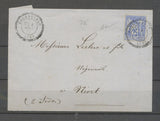 1877 Lettre Sage N°78 obl. C.24 Bournezeau (79), VENDEE Superbe X3966