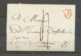 1819 Lettre marque déboursé DEB 43/MEUN-SUR-LOIRE 50*8 LOIRET X3984