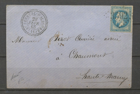 1868 env. St Ferréol-d'Auroure GC 3592 sur N°29, C.22 HAUTE LOIRE X3985