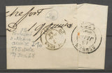 1848 Lettre Cursive 38/Rochefort/s. Nenon + C.15 Dole-du-Jura, JURA X3987