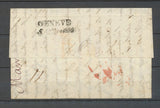 1828 Lettre marque 25/DIEU-LE-FIT,41*12 + CF/5D rouge et taxes Suisses X4024