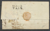 1819 Lettre marque linéaire DEB 25/TAIN 21*10, DROME Superbe X4025