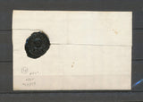 Lettre Marque BONEVAL, en creux, n°1A, 1750, de Valière EURE ET LOIR X4030