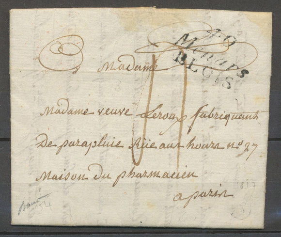 1827 Lettre Cursive 40/Ménars/Blois, LOIR ET CHER TB X4035