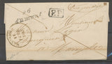 1847 Lettre Cursive 46/Aumont 30mm + PP + C.14 Marveyols, rare PP LOZERE X4071