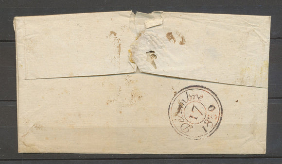 1830 Lettre marque linéaire et cursive 74/argeuil et 74/GOURNAY, RR, SUP X4096