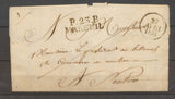 1831 Lettre marque linéaire P23P/MAREUIL 34*11, DORDOGNE X4136