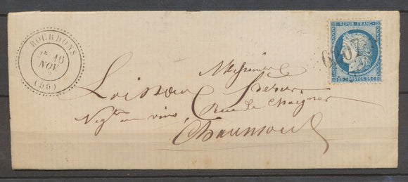 1873 Lettre C.24 Bourdons, GC 6207 sur n°60, SUP X4154