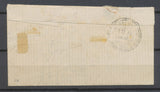 1871 Lettre TAXE 15c noir LITHO n° 4 obl. C 17 Angoulême. Rare Cote 1 500€ X4545