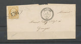 1865 Lettre 10c en local GC1704 GRANGES CAD T22 perlé VOSGES(82). Rare X4556