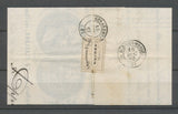 1863 Lettre N°22 GC 3217 CAD T22, rare car direction en 7/1864 VOSGES(82) X4560